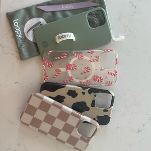 iPhone 12/12 Pro Loopy & Velvet Caviar Cases.